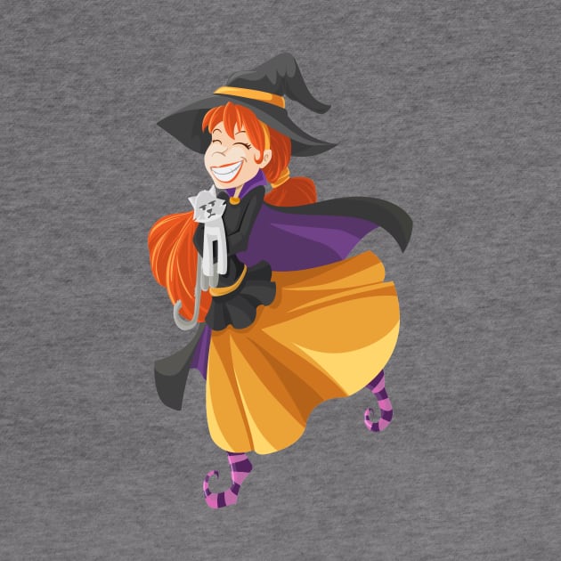 Cartoon Witch Girls Gift by evergreen_brand